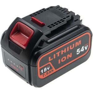 Vhbw - Battery compatible with DeWalt DCG412L2, DCG412M2, DCH213, DCH253, DCH273 Electric Power Tools (7500 mAh, Li-Ion, 18 v / 54 v)