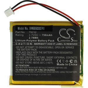 Battery compatible with Floureon VB603, VB601, VB605 Baby Monitor, Babyphone (750mAh, 3.7 v, Li-polymer) - Vhbw