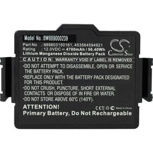 Vhbw - Battery compatible with Philips HeartStart FR3 Medical Equipment (4700mAh, 12 v, Li-MnO2)