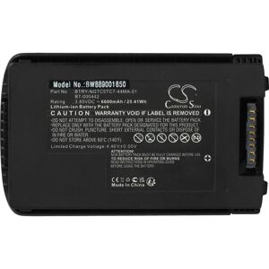1x Battery compatible with Zebra TC52ax-HC, TC52x, TC52ax, TC52x-HC, TC52, TC52-HC Mobile Computer pda Scanner (6600mAh, 3.85 v, Li-Ion) - Vhbw