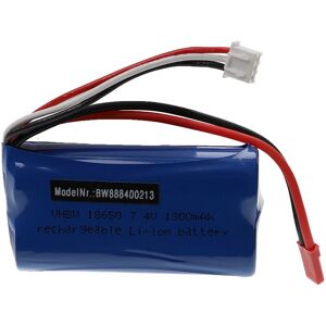 Vhbw - Battery for Model Making Device e.g. compatible with Wltoys, mjx, Huanqi (1300mAh, 7.4 v, Li-ion, 70 x 37 x 19 mm)