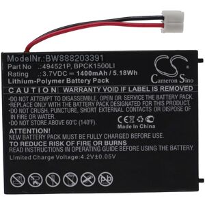 1x Battery Replacement for Audioline 494521P, BPCK1500LI, 494251P for Baby Monitor, Sensor Mat (1400mAh, 3.7 v, Li-polymer) - Vhbw