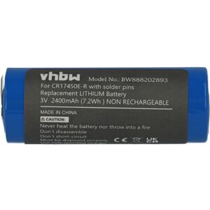 Vhbw - Battery Replacement for battery CR17450E-R (3V, Lithium) for Various Devices, 3-Pin pcb Solder Connection