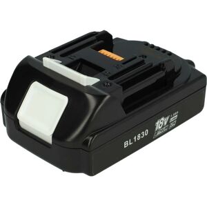 Vhbw - Battery compatible with Makita DUR184LZ, DUR187, DUR181Z, DUR182URME, DUR182UZ, DUR184LRT Power Tools (1500 mAh, Li-ion, 18 v)