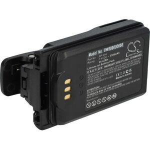 Vhbw - Battery Replacement for Icom BP-294 for Radio, Walkie-Talkie (3300mAh, 7.4 v, Li-ion) + Belt Clip