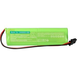 Vhbw - Battery Replacement for Inotec 98100110 for Escape Route, Emergency Light (2000mAh, 4.8 v, NiMH)