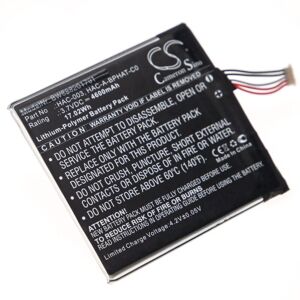 vhbw Battery replacement for Nintendo HAC-A-BPHAT-C0, HAC-003 for Games Console (4600mAh, 3.7V, Li-Polymer)
