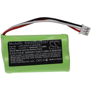 vhbw Battery Replacement for Nvidia HFR-50AAJY1900x2(B), HRLR15/51 for Games Console (1800mAh, 2.4V, NiMH)