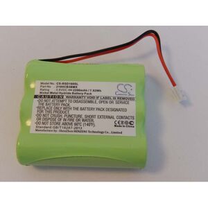 NiMH battery 2200mAh (3.6V) for radio, Mp3-media player Roberts Sports dab 1, Dab1 replaces 210HCB3BMX. - Vhbw