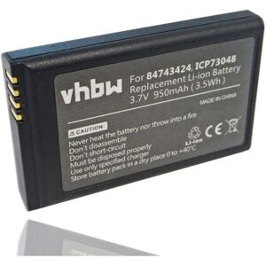 Vhbw - Replacement Battery compatible with Agfeo Dect 50 Wireless Landline Phone (950mAh, 3.7V, Li-Ion)