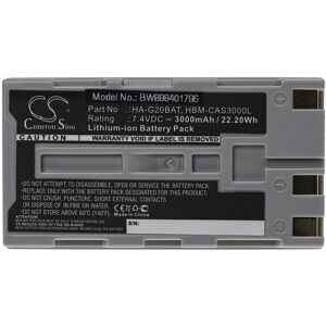 Vhbw - Replacement Battery compatible with Casio DT-X30, DT-X30G, DT-X30GR-30C, IT-9000 Barcode Scanner pos (3000 mAh, 7.4 v, Li-ion)