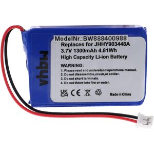 Vhbw - Replacement Battery compatible with Midland / Albrecht TecTalk Float Radio, Walkie-Talkie (1300mAh, 3.7 v, Li-ion)