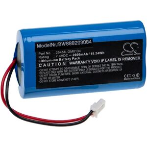 Replacement Battery compatible with SurgiTel Eclipse EHL65, EHL-65, Odyssey Analog Medical Equipment (2600mAh, 7.4V, Li-Ion) - Vhbw