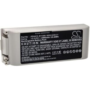 vhbw Replacement Battery compatible with ZOLL PD1400, PD 1400, PD1600, PD 1600, PD1700, PD 1700 Medical Equipment (2500mAh, 10V, Sealed Lead Acid)