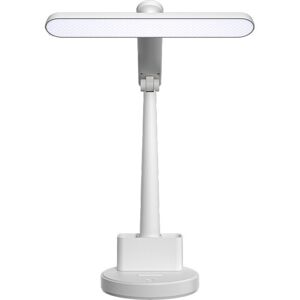 Denuotop - white desk lamp with eye protection led reading lamp dimmable desk lamp with usb charging port 3 light modes 4 brightness levels touch