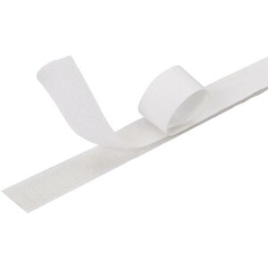 ON1SHELF White Self-Adhesive hook & loop Tape 18cm-1m - White