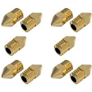 TLILY 10Pcs Fit For M200 V2 Hot End Extrusion Head Heater Nozzle Brass 0.4mm H59