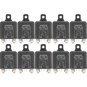 TLILY 10X dc 12V Relay Battery Isolating Relay 12V / 120A Load for Car Trucks Car (12V / 120A)