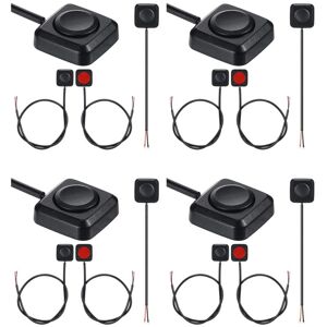 TLILY 16 Pcs Momentary Switch Momentary Push Button on Off Switch 12V 24V Surface Mount Mini Button Switch