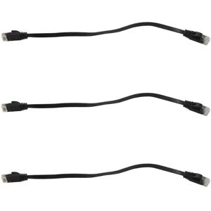 TLILY 18 Pcs 1 Ft Solid High Speed lan Flat Internet Network Cable Patch with Snagless RJ45 Connectors