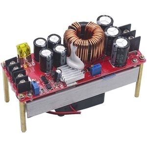 Tlily - 1800W 40A dc-dc Boost Converter Step Up Power Supply Module 10-60V To 12-90V Adjustable Voltage Charger(1800W)