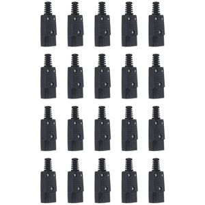 TLILY 20X Black IEC-320 C14 Male Plug AC Power Inlet Socket Connector 250V 10A