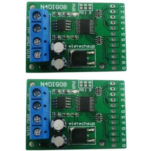 TLILY 2X 8 Channel Digital Input/Output Switch ttl LvTTL cmos RS485 io Control Module Modbus Rtu Board for plc Relay, (Pin Pitch)