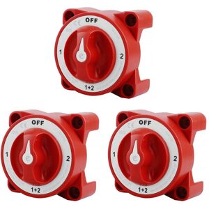 Tlily - 3X Battery Switch dc 32V 350A 4 Position Selector Boat Disconnect for