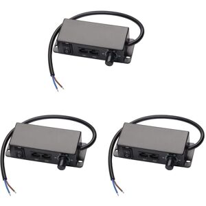 Tlily - 3X dc 0-10V Dimmer Switch Seriesable Sync Controller Rotary ON/Off for 0/1-10V Dimmable led Drivers Electronic Ballasts