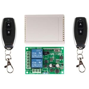 TLILY 433 Mhz Remote Control Switch for Light,Door, Garage Universal AC 85V - 250V 110V 220V 2CH Relay Receiver