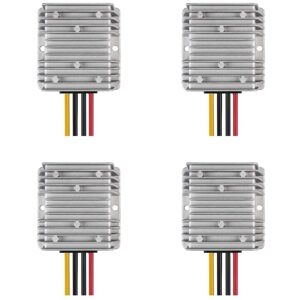 Tlily - 4X dc Automatic Buck Boost Converter 8V-40V to 13.8V 10A Voltage Regulator Step Down Reducer Waterproof