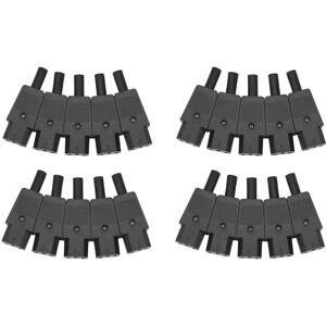 Tlily - 5PCS iec 320 C13 Female Plug Adapter 3pin Socket Power Cord Rewirable Connector X4 I116401