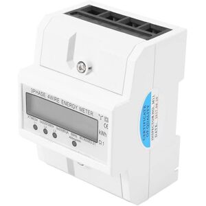 Ccykxa - Electric Meter, Three Phase Four Wire Digital lcd 3 x 20 (80A) din Rail Electricity Meter Energy Meter