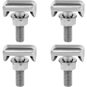 Csparkv - Battery T‑Bolt, 4Pcs Stainless Steel T-Bolt Battery Terminals, Car Battery Terminal, M6 Car Battery Terminal Connectors Toggle Clamp,