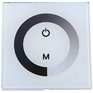 ERHOPE Dc 12-24V led Touch Wall Controller Panel with Brightness Changing Dimmer Switch for Adjusting Lights (Color : White)