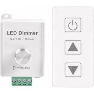 Tlily - DC12V-24V 10A Wireless led Strip Dimmer with Touch Remote for Single Color Strip(R1)