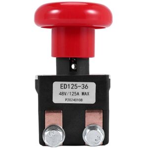 TLILY ED125-36 48V 125A Emergency Disconnect Stop Switch for EZ30 E30 D40 EZ40 111551000800 Electric Forklift Stacker