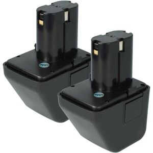 Extensilo - 2x Battery Replacement for Würth 70291510061, Master G12 12V for Power Tools, Blind Rivet Setting Tool (3500 mAh, NiMH, 12 v)