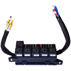 TLILY Fuse Relay Box Pre-Wired and with 6 Relays 11 Way atc/ato for Automotive, Marine