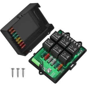 TLILY New RB-R6F6-3 Car Relay Box Modified Socket Junction Fuse 12V Automotive Universal Panel