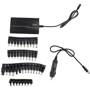 TLILY Universal 5V-24V ac Power Adapter Adjustable Car Home Charger USB5V Supply 100W 5A Laptop with 34Pcs dc Connector
