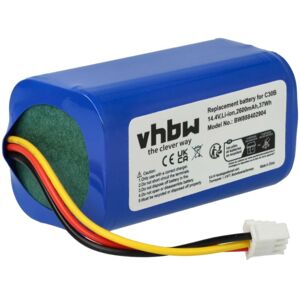 Vhbw - Replacement Battery compatible with Proscenic 800T, 820S, 820T, 830T Home Cleaner (2600mAh, 14.4 v, Li-ion)