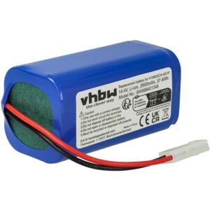 Vhbw - Replacement Battery compatible with Xiaomi Mijia G1, Mi Robot Vacuum Mop Vacuum Cleaner (2600mAh, 14.4 v, Li-ion)