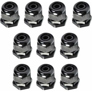 Hoopzi - 100pcs M20 x 1.5 Junction Box Adjustable IP68 Waterproof Cable Glands Waterproof Plastic Cable Gland Connector ø 6mm-12mm (Black) Hoopzi - 100pcs M20 x 1.5 Junction Box Adjustable IP68 Waterproof Cable Glands Waterproof Plastic Cable Gland Connector ø 6mm-12mm (Black)