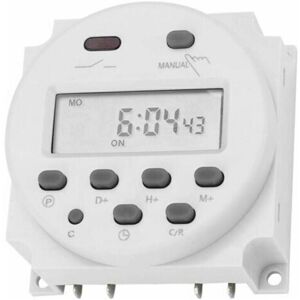 MCBOSON 12V 16A Timer Switch Digital Electronic LCD Time Relay Switch Programmable Digital Microcomputer LCD CN101A MCBOSON 12V 16A Timer Switch Digital Electronic LCD Time Relay Switch Programmable Digital Microcomputer LCD CN101A
