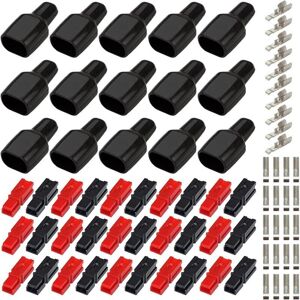 TEHTUY 15 Pairs Quick Connect Battery Connectors 30A/45A Modular Power Connectors Quick Disconnect, Car Battery Quick Connectors TEHTUY 15 Pairs Quick Connect Battery Connectors 30A/45A Modular Power Connectors Quick Disconnect, Car Battery Quick Connectors