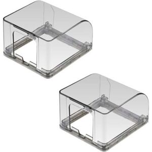 MCBOSON 2 Pieces Waterproof Socket Cover Wall Switch Socket Protector Kitchen Accessory Transparent 86 Type Universal Waterproof Outlet Cover MCBOSON 2 Pieces Waterproof Socket Cover Wall Switch Socket Protector Kitchen Accessory Transparent 86 Type Universal Waterproof Outlet Cover