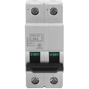 Memkey - 250V dc 2P Low Voltage Air Miniature Circuit Breaker Solar Circuit Breaker 16A/63A (63A) Memkey - 250V dc 2P Low Voltage Air Miniature Circuit Breaker Solar Circuit Breaker 16A/63A (63A)