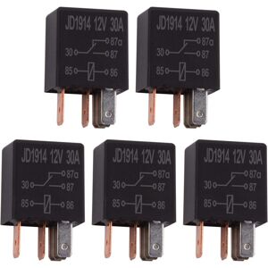 CSPARKV 5Pcs 12V 30A 5 Pin Relay, SPDT Multi-Purpose Relay Heavy Duty Standard Relay 5 Pin 12VDC, Car Relay CSPARKV 5Pcs 12V 30A 5 Pin Relay, SPDT Multi-Purpose Relay Heavy Duty Standard Relay 5 Pin 12VDC, Car Relay
