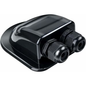 Ymyny - Black 2-Way Solar Cable Entry Gland - Waterproof Solar Roof Cable Entry Gland - for Motorhome, pv, Camper, Caravan - Satellite System and Air Ymyny - Black 2-Way Solar Cable Entry Gland - Waterproof Solar Roof Cable Entry Gland - for Motorhome, pv, Camper, Caravan - Satellite System and Air